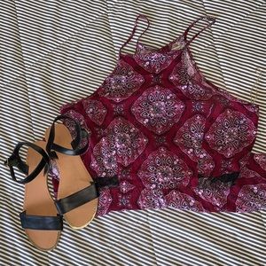 Maroon Halter Romper